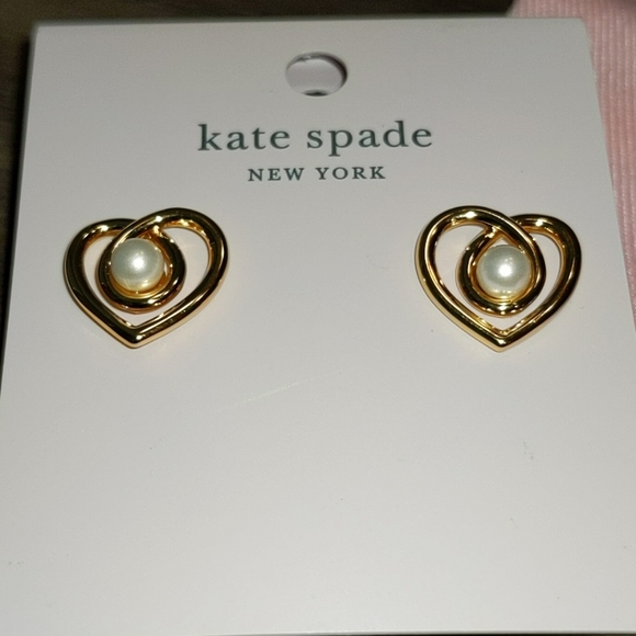 NEW Kate Spade Infinite Hearts Earrings - Picture 5 of 7